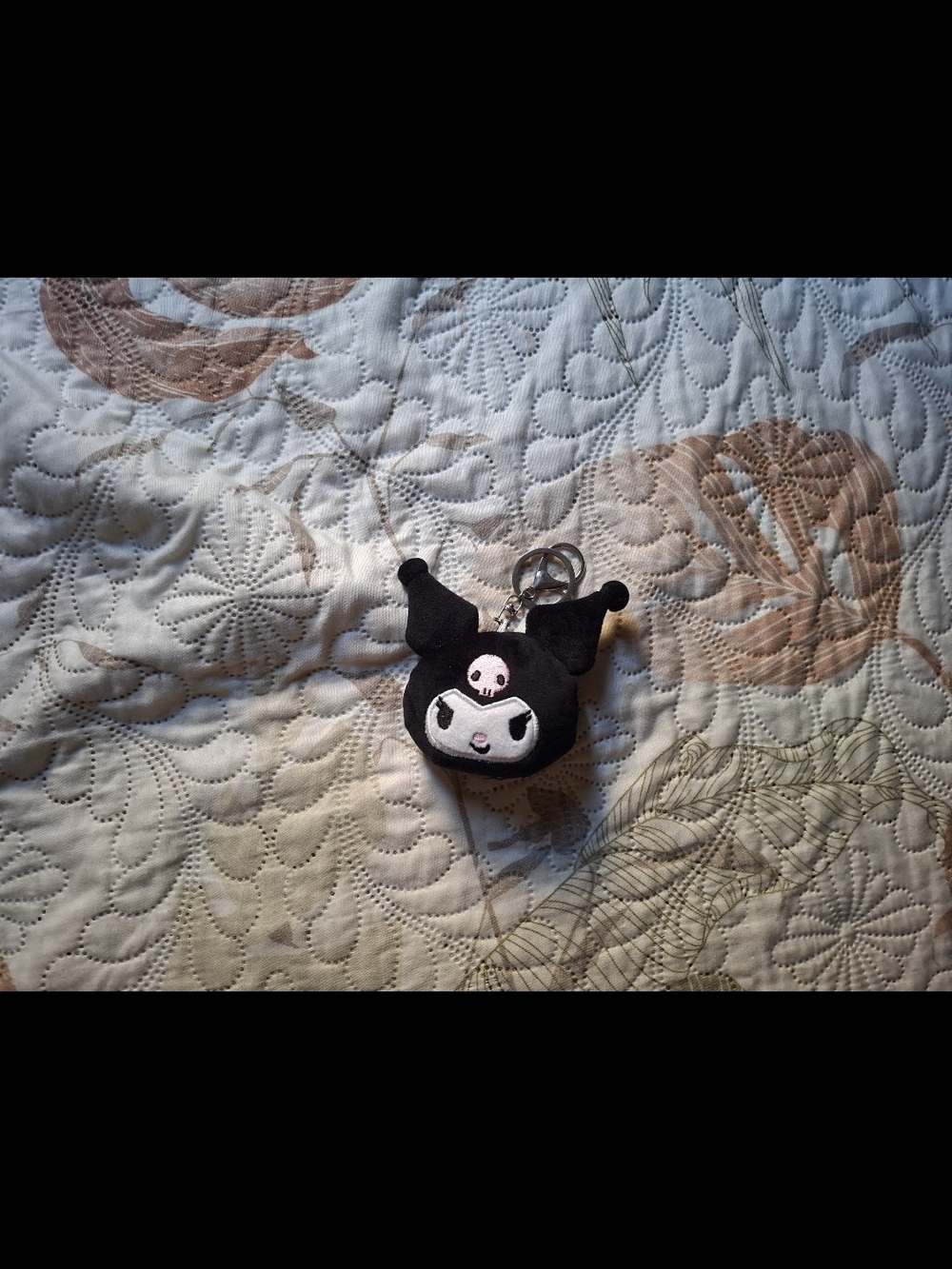 Forever 21 Black Plush Character Keychain